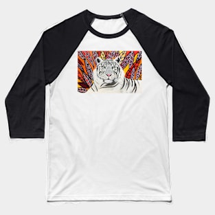 White Tiger Baseball T-Shirt